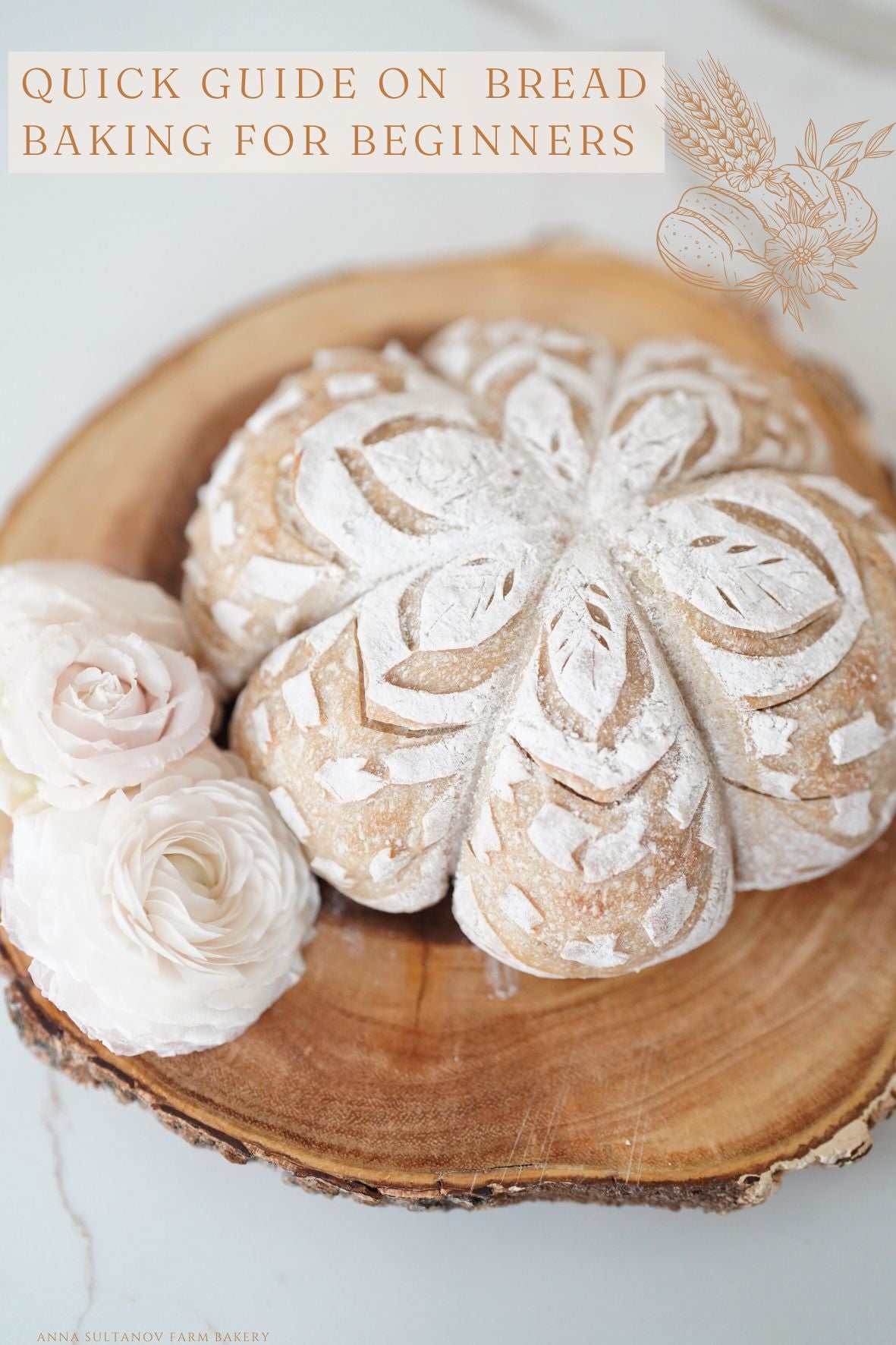 Farm Sourdough Kit: Quick Guide on Bread Baking for Beginners and Dehydrated Sourdough Starter with the Rehydration Instructions